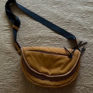 Free People Movement Puffer Tan Crossbody Bag